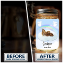 Dog Lovers,Dog Mom,Dog Dad,Memorial,Christmas,Sad - You Have Left My Life But You Will Never Leave My Heart - Personalized Mason Jar Light