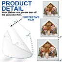 Pet Couple,Cat Couple,Cat Lovers,Pet Lovers,Christmas,Happy - You & Me And The Cat 3D Effect Couple - Personalized Custom Shaped Acrylic Ornament