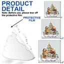 Christmas, Cat Lovers, Cat Couple Happy - You & Me And The Cats 3D Effect Couple Sitting - Personalized Custom Shaped Acrylic Ornament