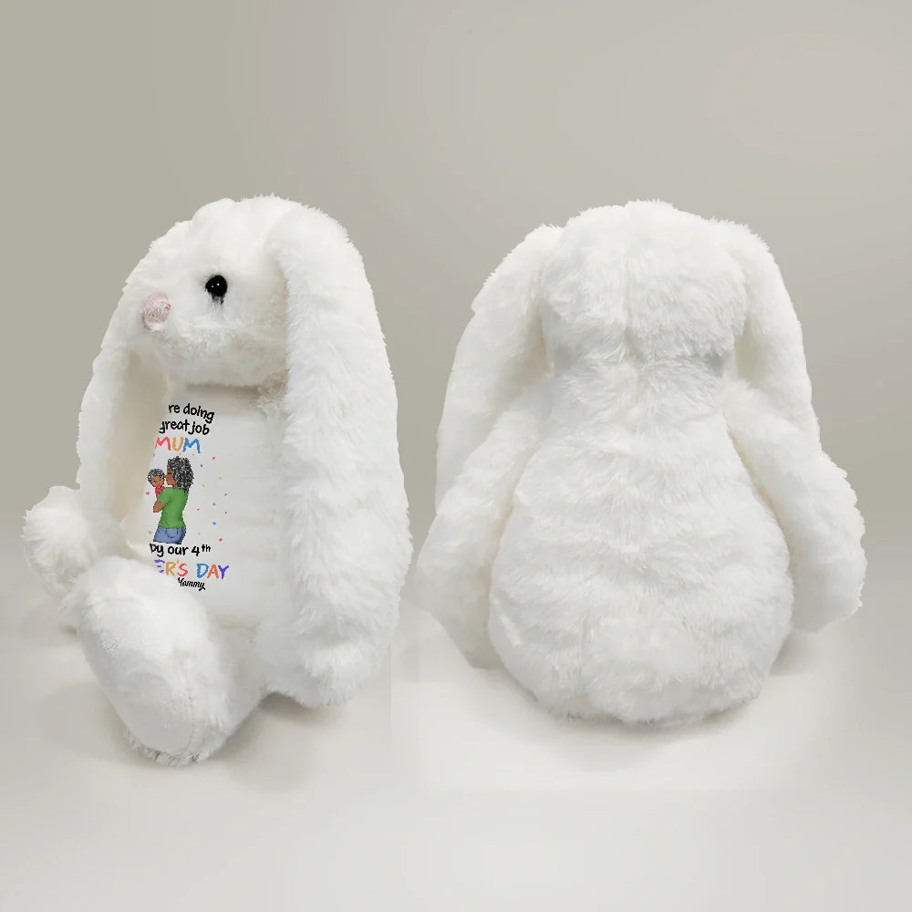 You're Doing A Great Job - Personalized Soft Toy Bunny