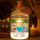Gift For Couples,Gift For Husband,Gift For Wife,Gift For Boyfriend,Gift For Girlfriend,Funny - You're My Favorite Weirdo - Personalized Short Bottle Light