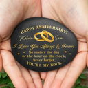 Gift For Couples, Gift For Husband, Gift For Wife, Gift For Boyfriend, Gift For Girlfriend, Love - You're My Rock Couple Anniversary - Personalized Printed Rock