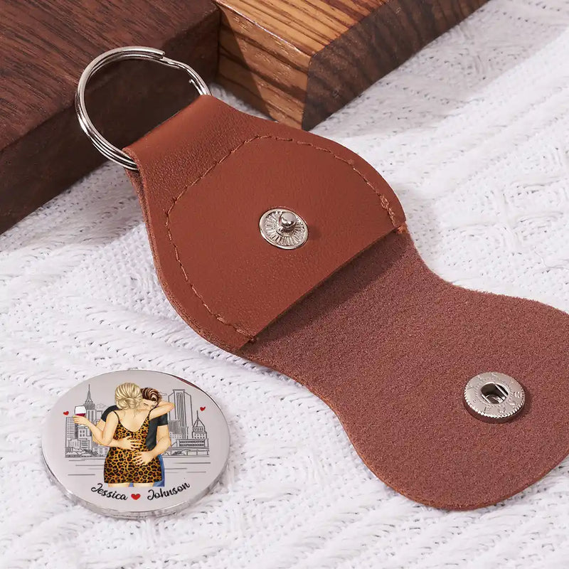 Gift For Couples,Gift For Husband,Gift For Wife,Gift For Boyfriend,Gift For Girlfriend,Happy - You're Sexy I Appreciate You Sexy Couple - Personalized Leather Pocket Hug