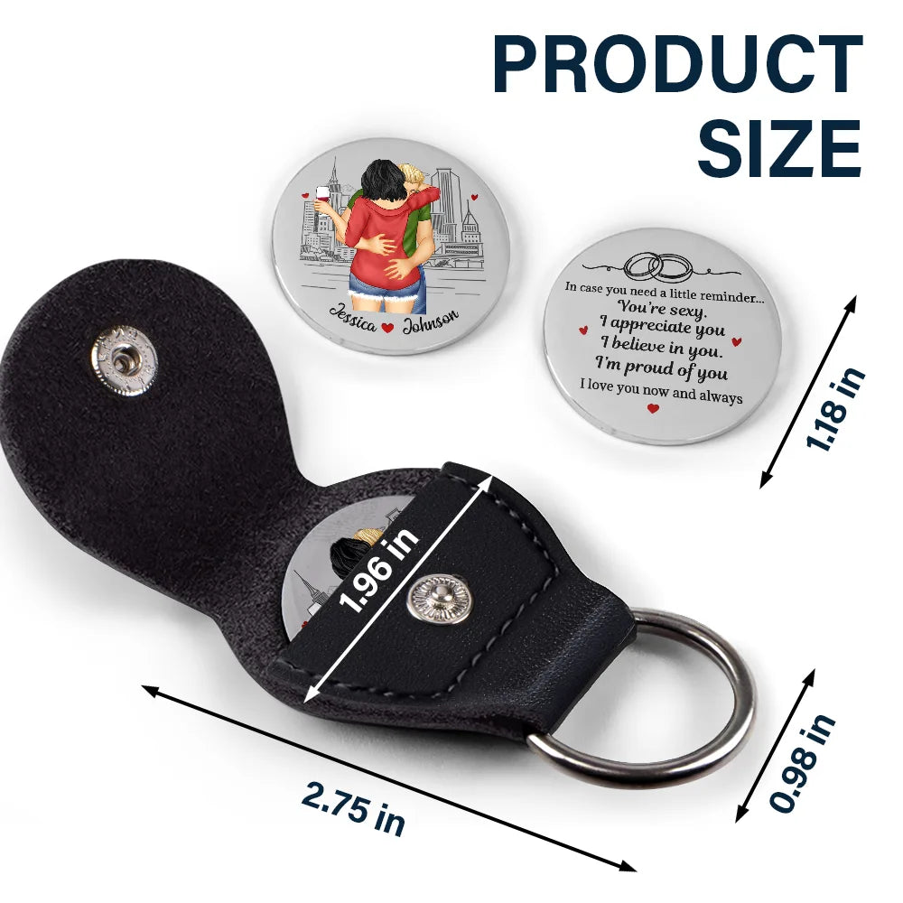 Gift For Couples,Gift For Husband,Gift For Wife,Gift For Boyfriend,Gift For Girlfriend,Happy - You're Sexy I Appreciate You Sexy Couple - Personalized Leather Pocket Hug