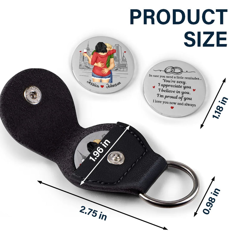 Gift For Couples,Gift For Husband,Gift For Wife,Gift For Boyfriend,Gift For Girlfriend,Happy - You're Sexy I Appreciate You Sexy Couple - Personalized Leather Pocket Hug