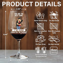 Gift For Couples, Gift For Husband, Gift For Wife, Gift For Boyfriend, Gift For Girlfriend, Funny - You're The Best Thing - Personalized Wine Glass