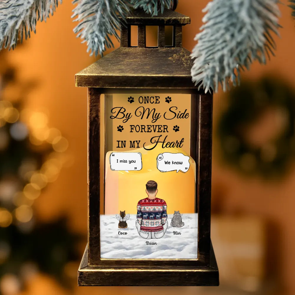 Memorial,Pet Lovers,Pet Mom,Pet Dad,Dog Lovers,Dog Mom,Dog Dad,Sad - Your Light Will Always Shine In My Heart - Personalized LED Candle Lantern