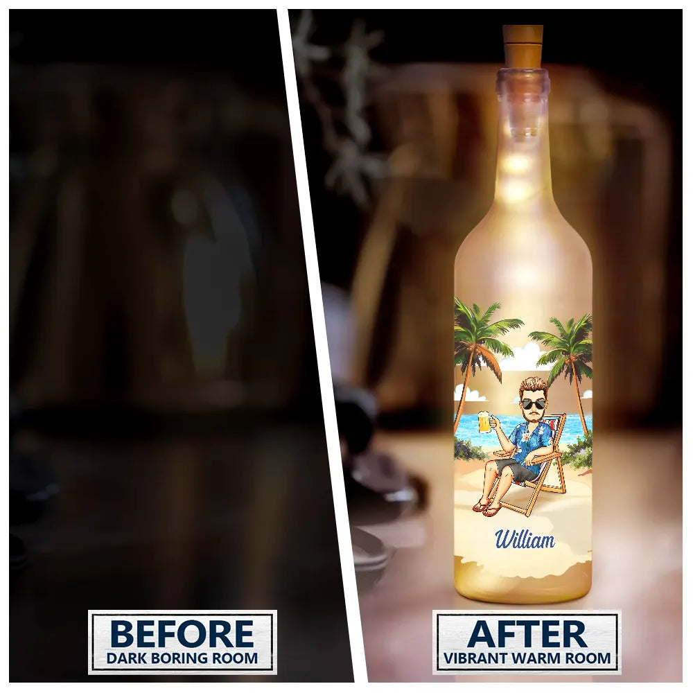 Retirement - Your Time Shine Even Brighter - Personalized Bottle Light
