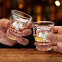 Cat Lovers,Cat Dad - Your Tiny Furry Overlords - Personalized Shot Glass