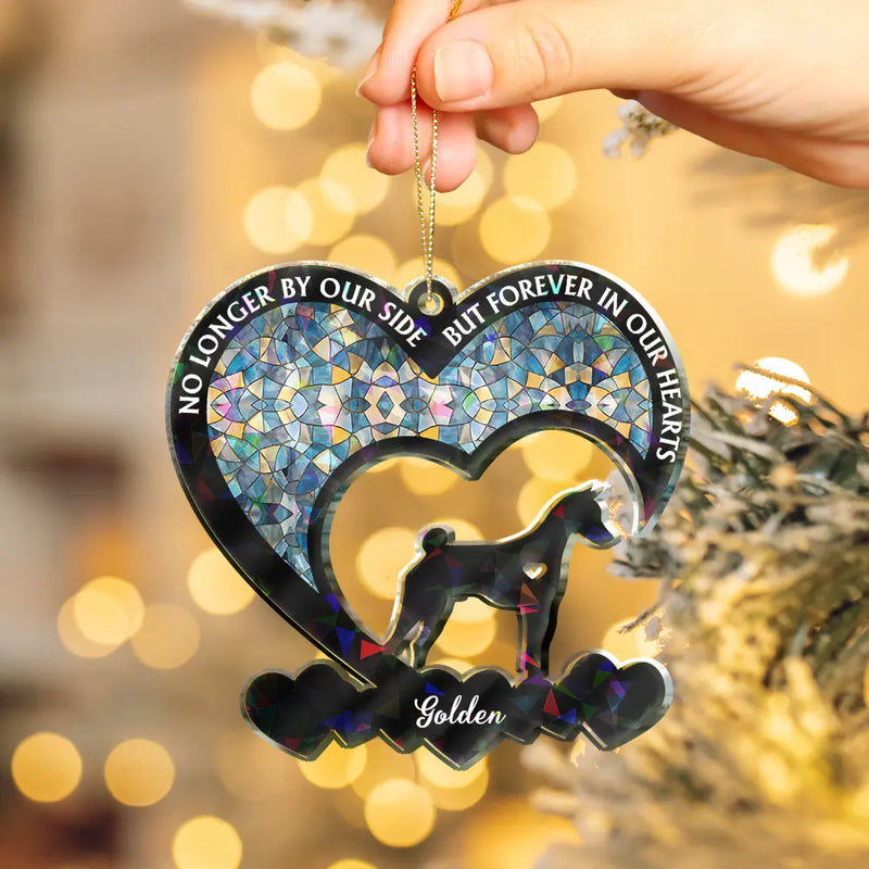 Sad,Memorial,Dog Lovers,Pet Lovers,Christmas - Your Were My Favorite Hello Dog Memorial - Personalized Holographic Acrylic Ornament