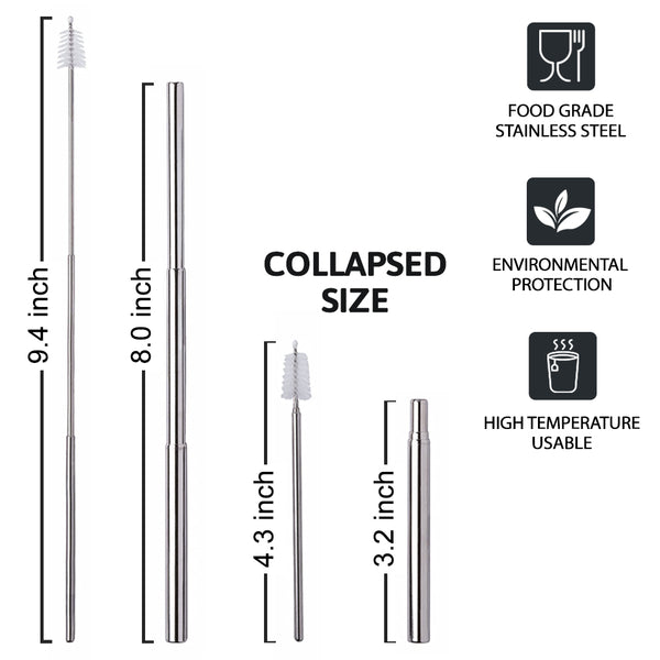 Collapsible Straw with case – Midwest Tumblers