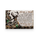 Personalized Deer Couple Camo We're A Team Poster