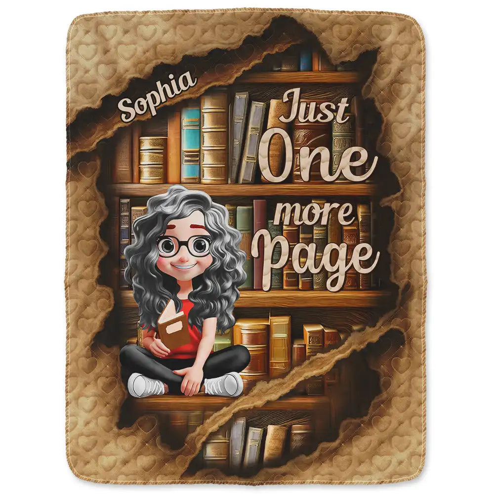 Reading,Gift For Yourself,Gift For Women,Happy - Reading Ripping Effect Girl This Is My Reading Blanket - Personalized Fleece Blanket, Sherpa Blanket