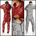 Gift For Grandparents, Gift For Grandpa, Gift For Grandma, Gift For Mother, Gift For Father, Happy, Christmas - This Grandpa Grandma Belongs To Kids Pet - Personalized Overall Onesie Hooded Jumpsuit