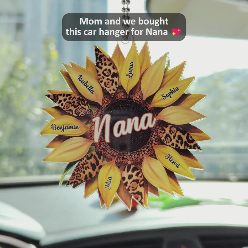 Grand-mère, grand-mère, grand-mère - Cintre de voiture en acrylique personnalisé - Cadeau d'anniversaire et d'amour pour maman, grand-mère, grand-mère