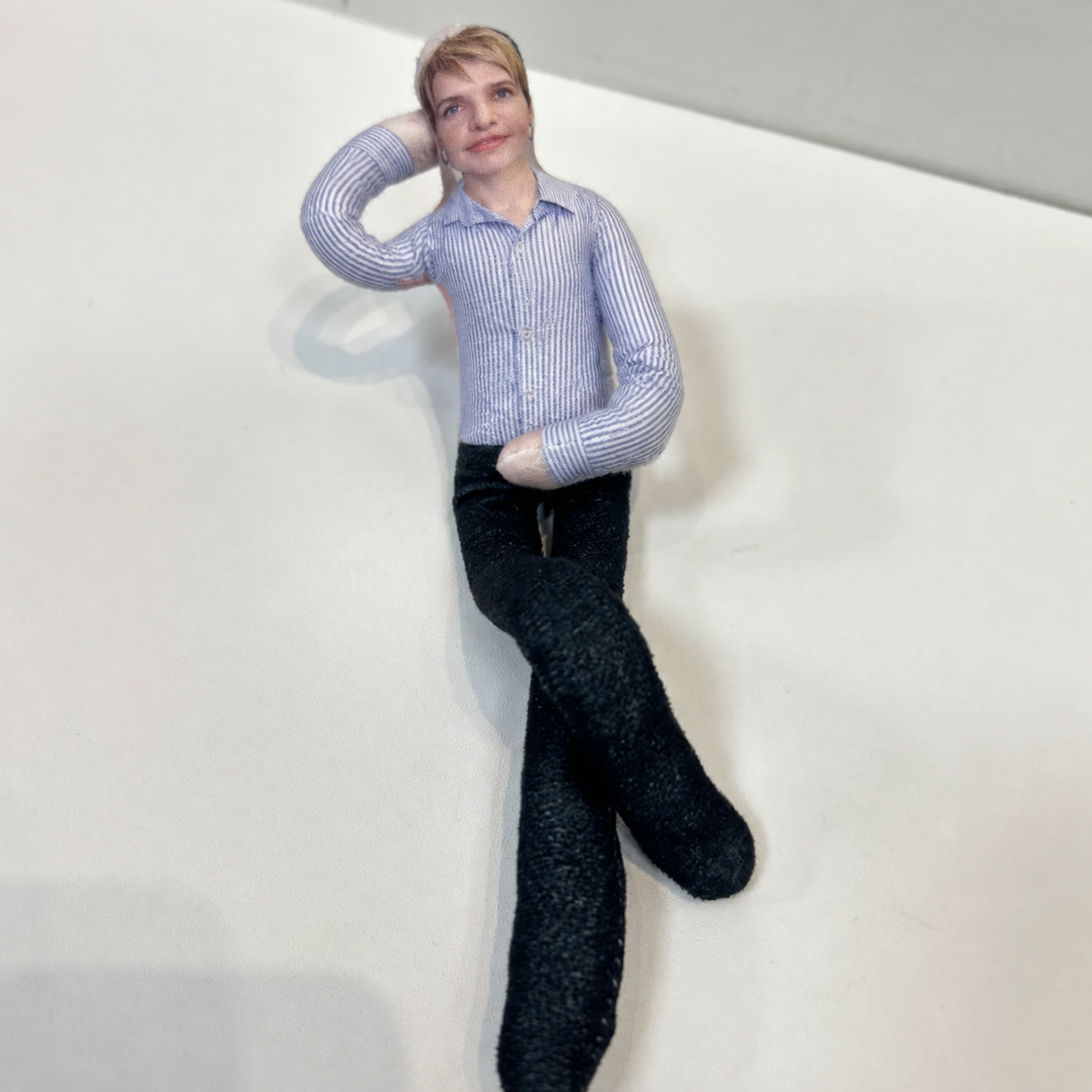 Art Design,Christmas,Custom Photo,Family,Humorous,Photo - Poseable Body Doll - Funny Gift For Family, Mom, Dad, Kid, Pet - Personalized Custom Photo Squishy Toy Poseable Plush Doll