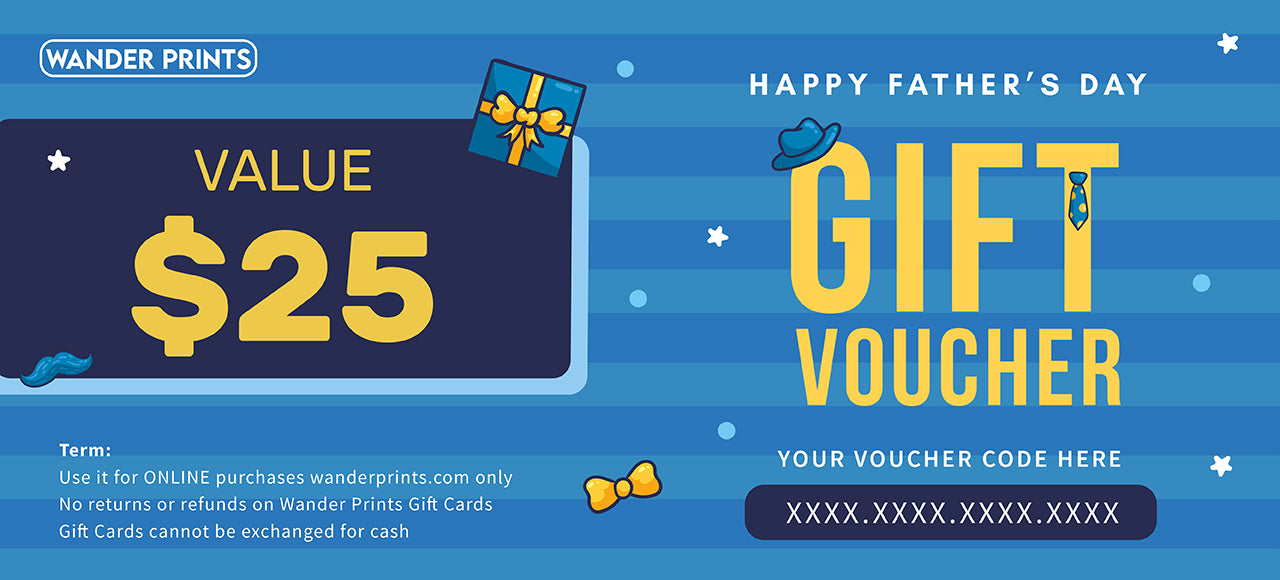 Wander Prints Gift Card - Gift For Father's Day