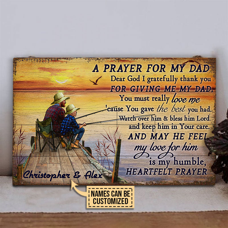 Custom Father and Son Fishing Decor, Fishing Metal Wall Art, Dad and Son  Gift, Personalized Fishing Gifts for Kids, Christmas Gift for Dad 