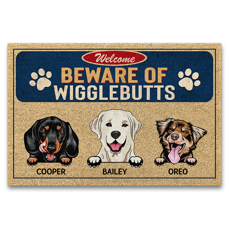 Custom Dog Doormat, Personalized Dog Welcome Mat, Dog Welcome Rug, Cus –  Engravement