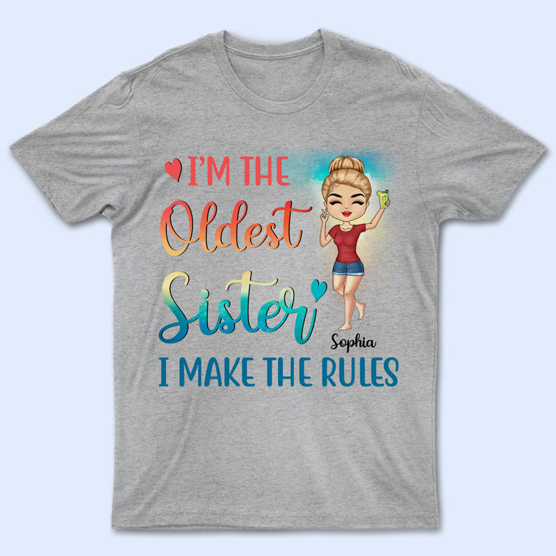 I'm The Rules Sisters Brothers Summer Beach Vibe - Family Bestie Gift - Personalized Custom T Shirt