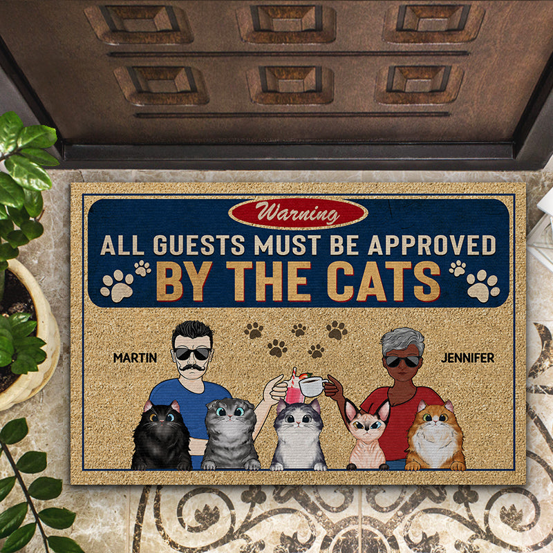 All Guest Must Be Approved By, Custom Doormat, Personalized