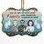 Side By Side Or Miles Apart Family - Christmas Gift - Personalized Wooden Ornament