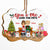 Christmas Chibi Couple You & Me And The Pets - Christmas Gift For Dog Lovers And Cat Lovers - Personalized Wooden Ornament