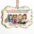 Siblings Because Of You I Laugh - Christmas Gift For Sisters And Brothers - Personalized Custom Wooden Ornament