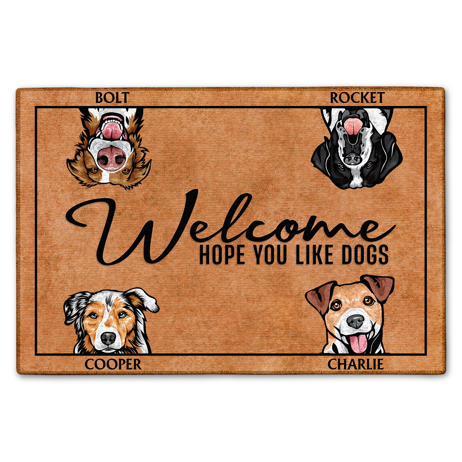 Welcome Hope You Like Dogs Cats - Gift For Pet Lovers - Personalized Custom Doormat