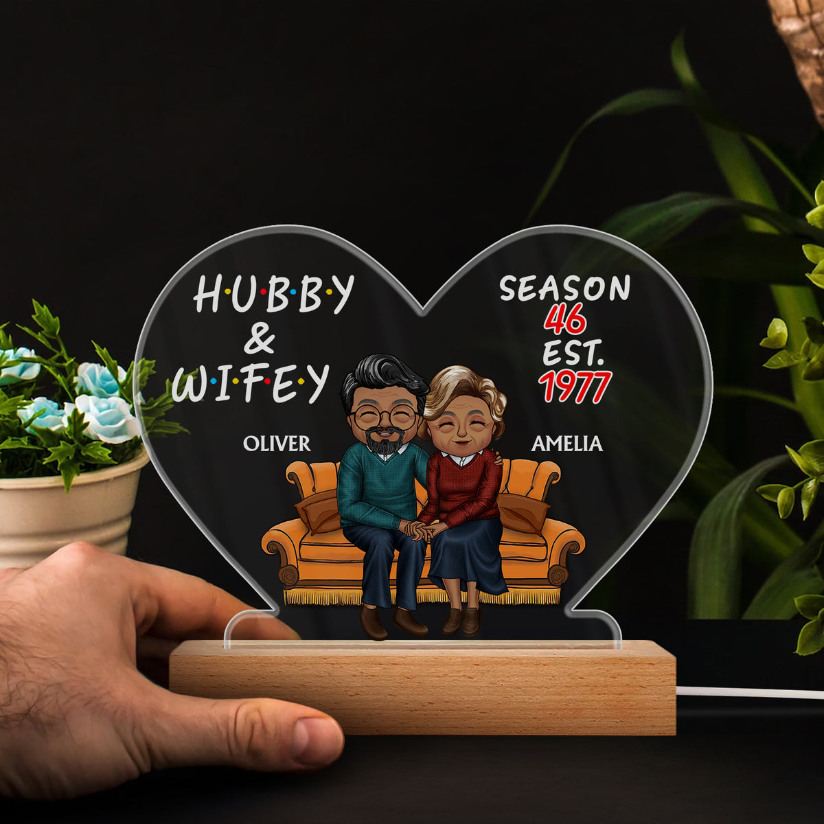 Hubby And Wifey Seasons - Birthday, Anniversary Gift For Spouse, Lover -  Wander Prints™