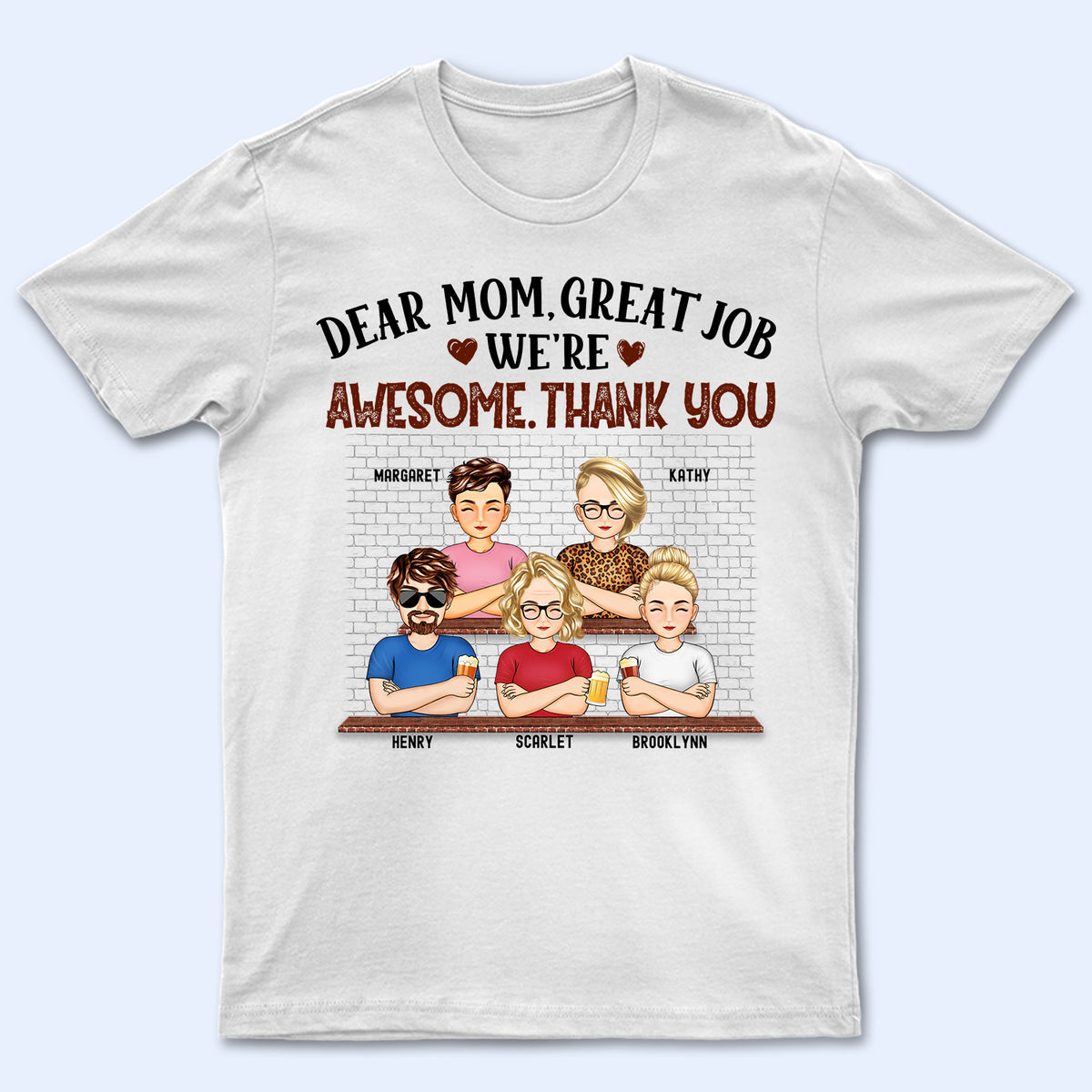 Dear Mom Great Job We're Awesome Thank You - Birthday, Loving Gift For ...