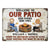Welcome To Our Patio Grilling Listen To The Good Music - Backyard Sign - Personalized Custom Classic Metal Signs