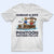 Husband & Wife Pontoon Partners For Life - Couple Gift - Custom T Shirt