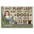 A Crazy Plant Lady And Her Lovely Dogs Live Here - Gift For Gardening Lovers - Personalized Custom Doormat