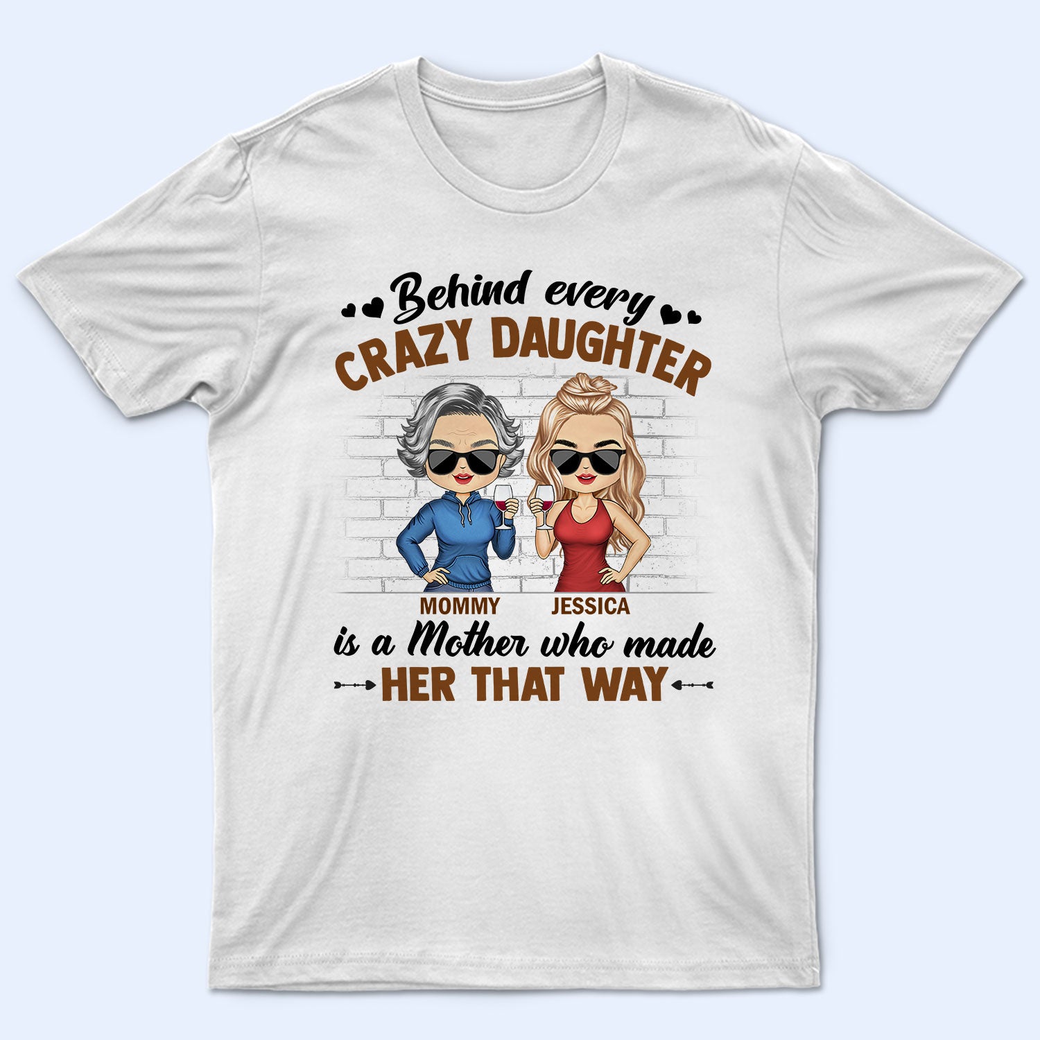 Like Mother Like Daughter Oh Crap Family Mom Daughter - Mother Gift - -  Wander Prints™