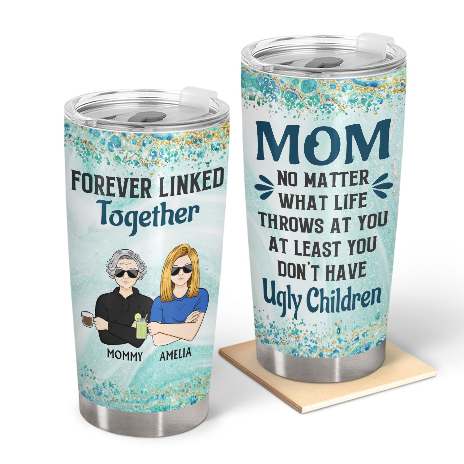 No Matter What Life Throws At You Family - Birthday, Loving Gift For Mom, Mother, Mama - Personalized Custom Tumbler
