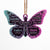 Butterflies Hover Whenever Angels Are Near - Memorial Gift - Personalized Custom Butterfly Acrylic Ornament