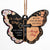 On Angels Wings You Were Taken Away Apricot - Memorial Gift - Personalized Custom Butterfly Acrylic Ornament