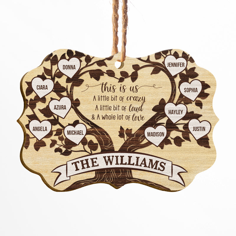 This Is Us Family Tree - Gift For Family - Personalized Custom Wooden Ornament, Aluminum Ornament