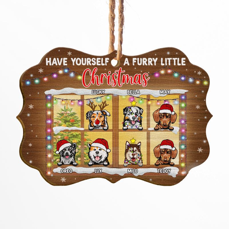 Have Yourself A Furry Little Christmas - Christmas Gift For Dog Lovers - Personalized Custom Wooden Ornament
