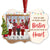Besties Always Close At Heart - Christmas Gift For BFF - Personalized Custom Aluminum Ornament
