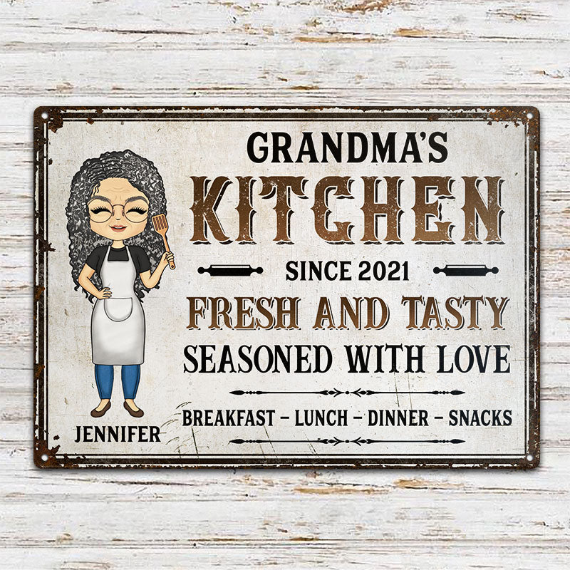 Custom Kitchen Signs Personalized Kitchen Family Sign Gift for Mom