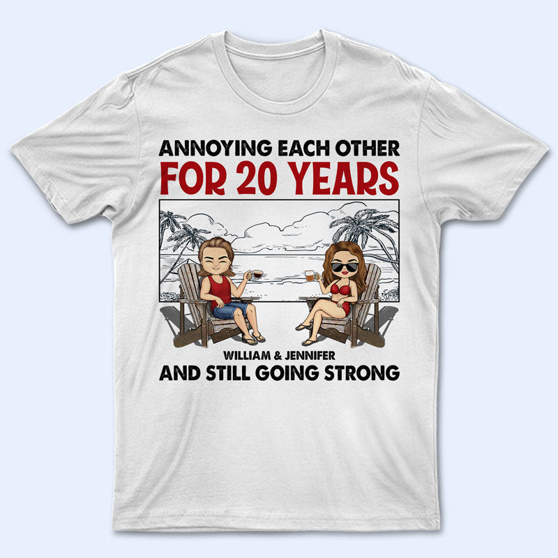 Beach Couple Annoying Each Other And Still Going Strong - Gift For Couple - Personalized Custom T Shirt