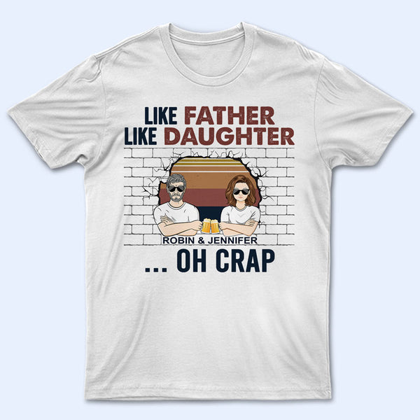 Like Father Like Daughter Oh Crap Vintage Svg Cutting File