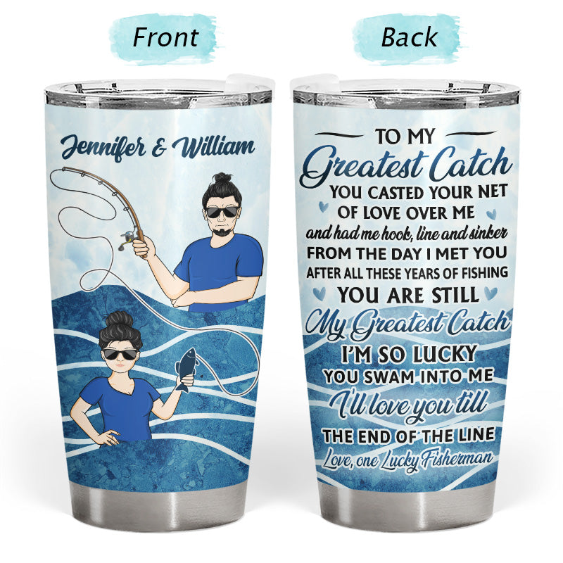 Fishing Couple To My Greatest Catch - Gift For Couple - Personalized C -  Wander Prints™