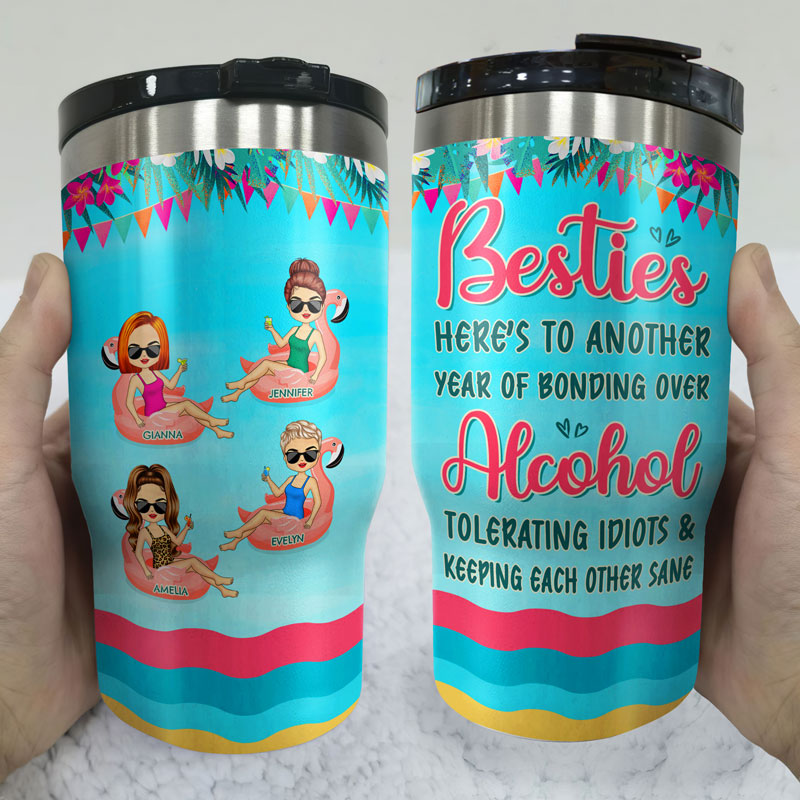 Bestie Warning The Girls Are Drinking Again - Personalized Custom