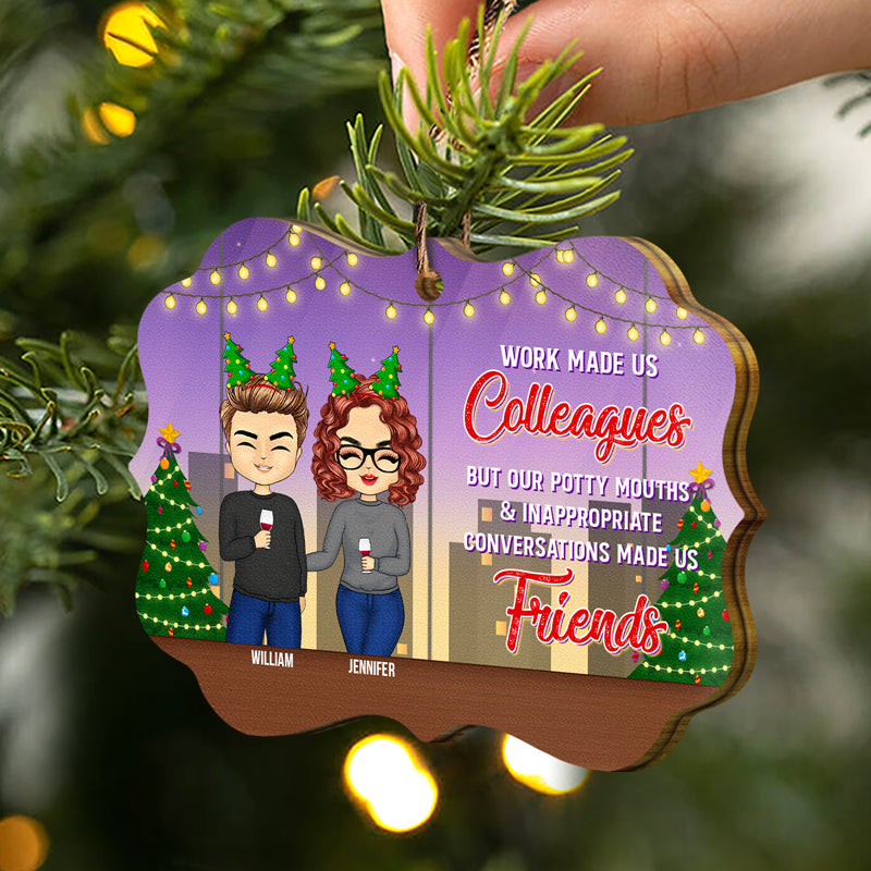 Personalized Ornament - Work Bestie Ornament - Christmas Gifts For