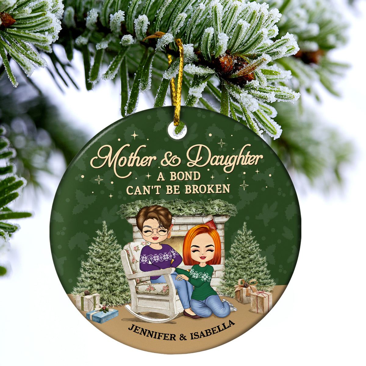 Mother best sale son ornament