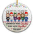 Christmas BFF We're Trouble When We're Together - Gift For Bestie - Personalized Custom Circle Ceramic Ornament