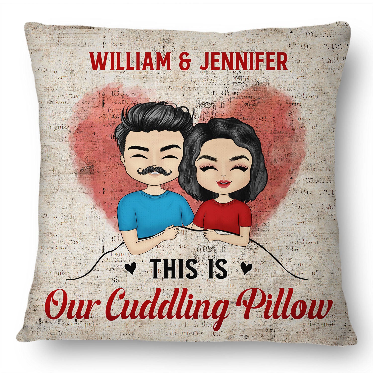 This Is Our Cuddling Pillow Couple Husband Wife - Personalized Custom Pillow